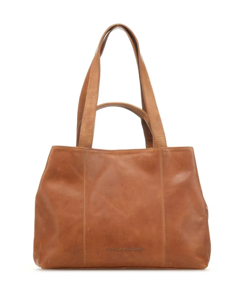 Gail Tote bag pull-up cow leather cognac