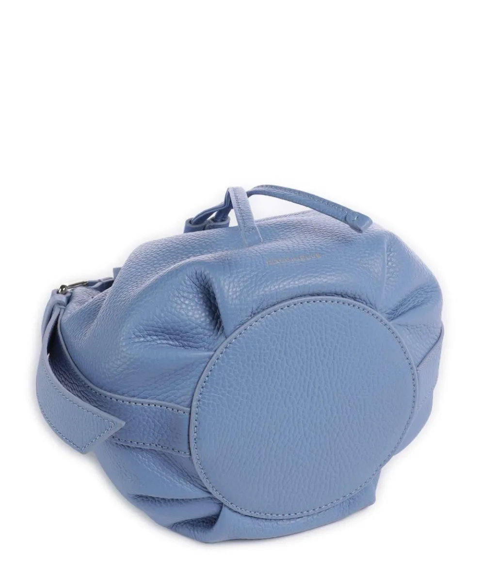 Malory Bucket bag grained cow leather blue