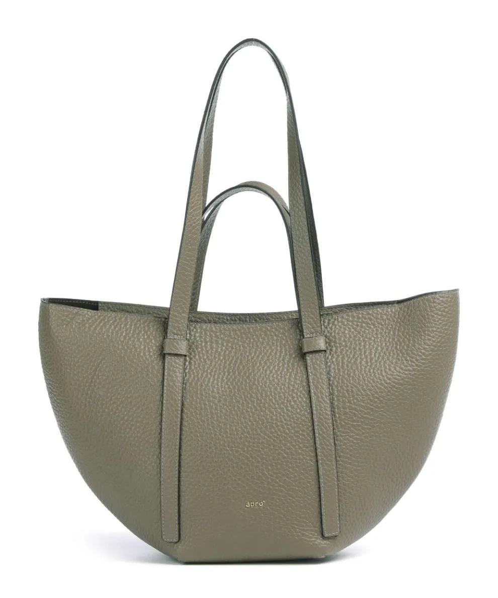 Tekla Cosmo Medium Tote bag grained leather taupe