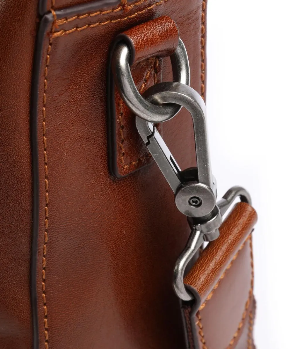 Gaucho Ted Briefcase 15″ fine grain cow leather cognac