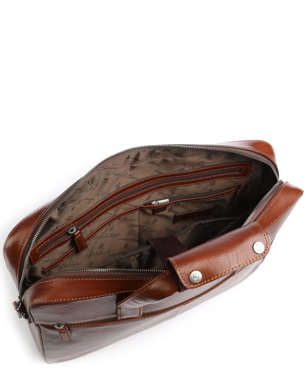 Gaucho Ted Briefcase 15″ fine grain cow leather cognac