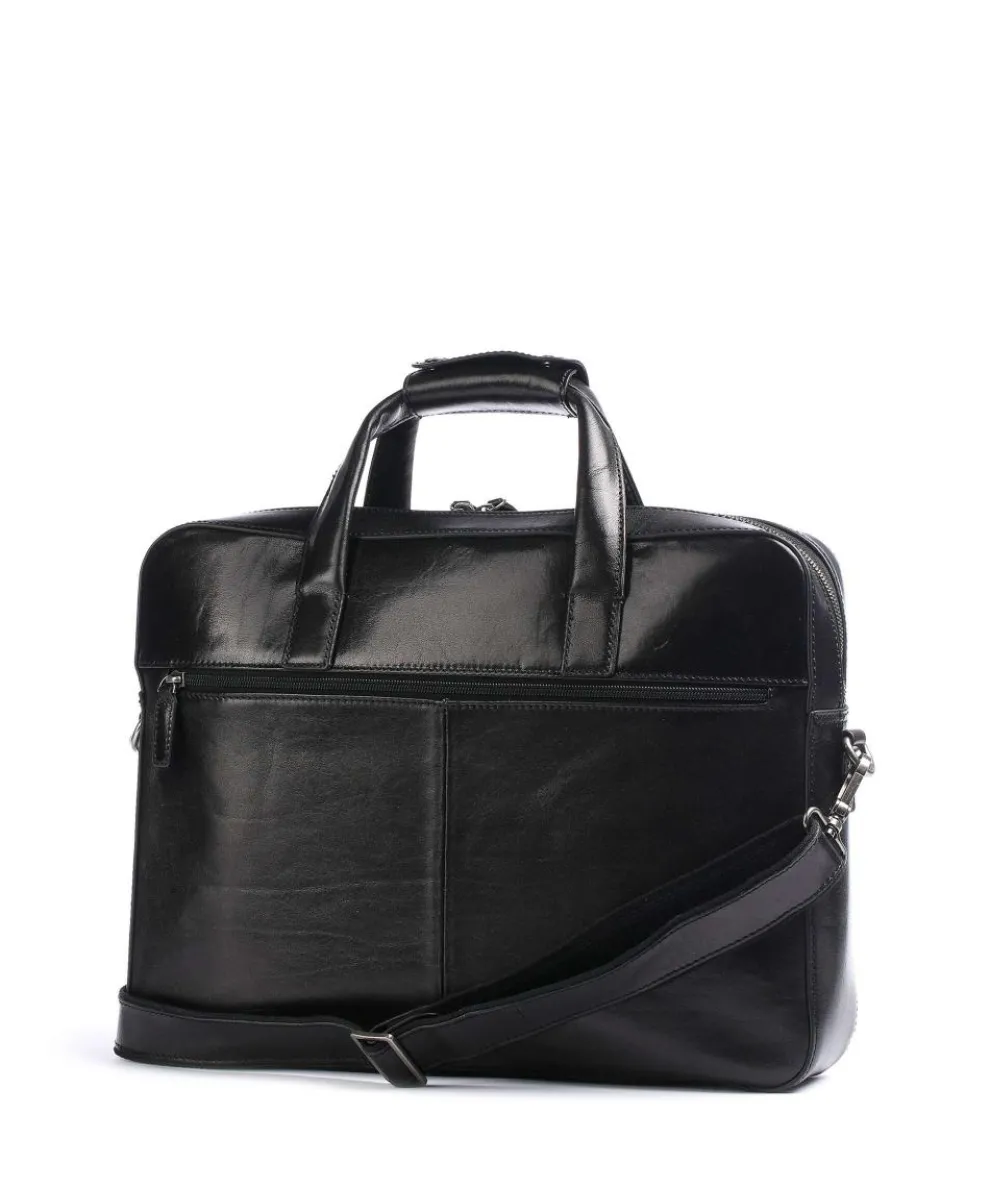 Gaucho Ted Briefcase 15″ fine grain cow leather black