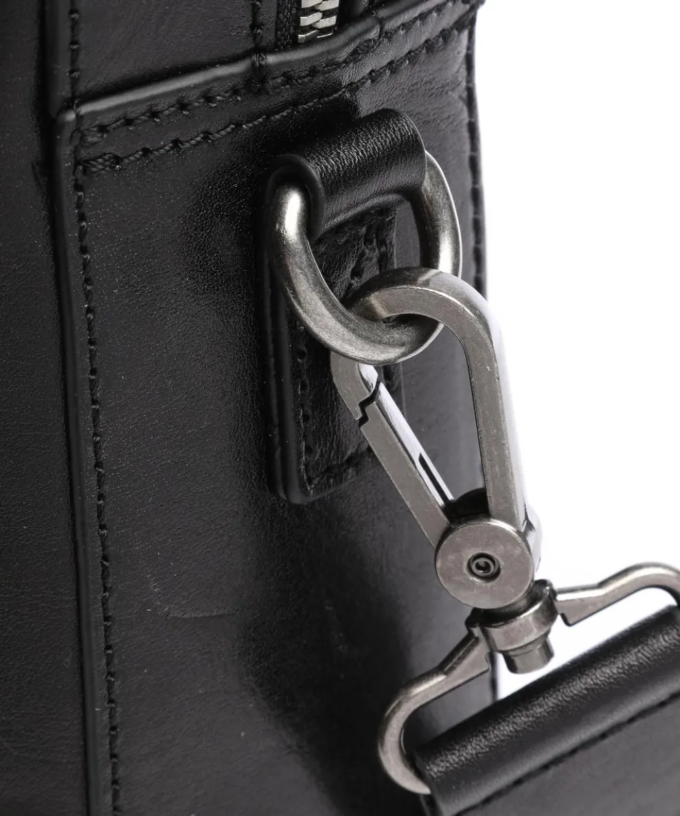 Gaucho Ted Briefcase 15″ fine grain cow leather black