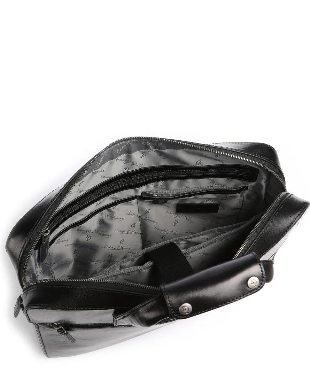 Gaucho Ted Briefcase 15″ fine grain cow leather black