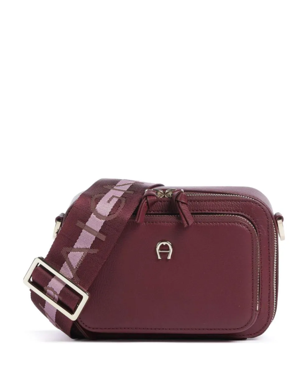 Zita S Crossbody bag grained cow leather wine