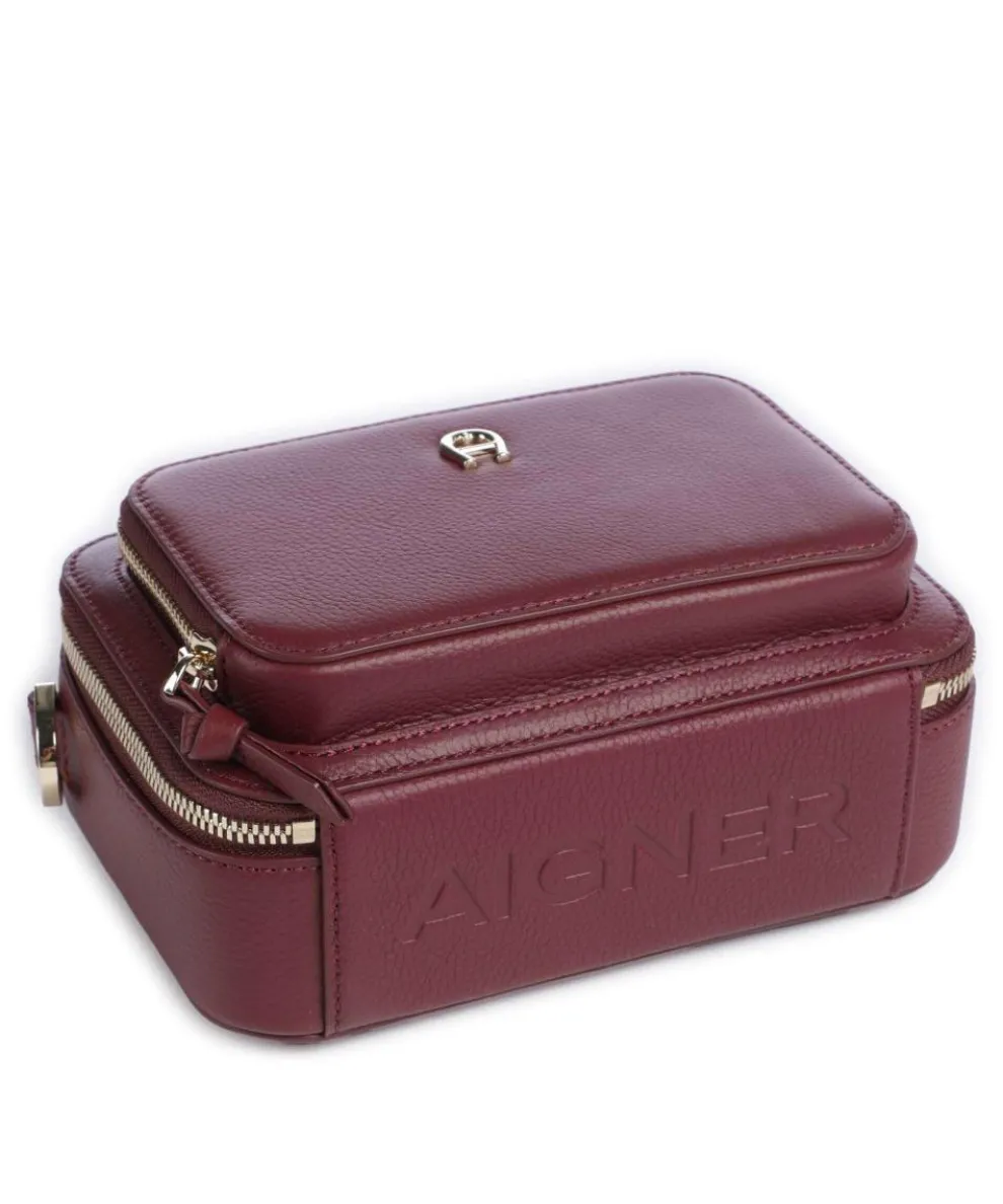 Zita S Crossbody bag grained cow leather wine