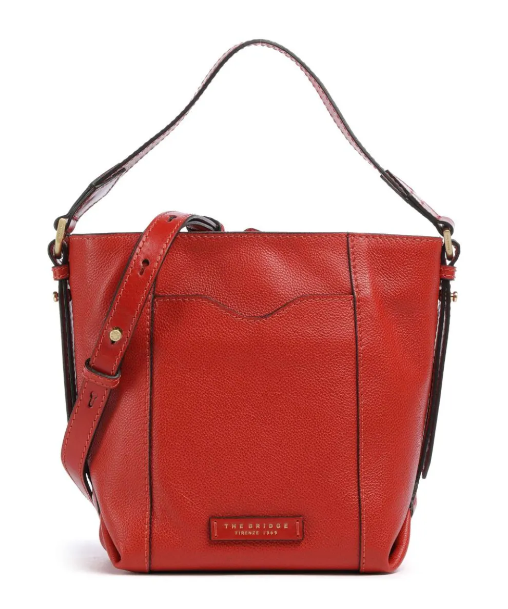 Gemma Bucket bag grained cow leather red