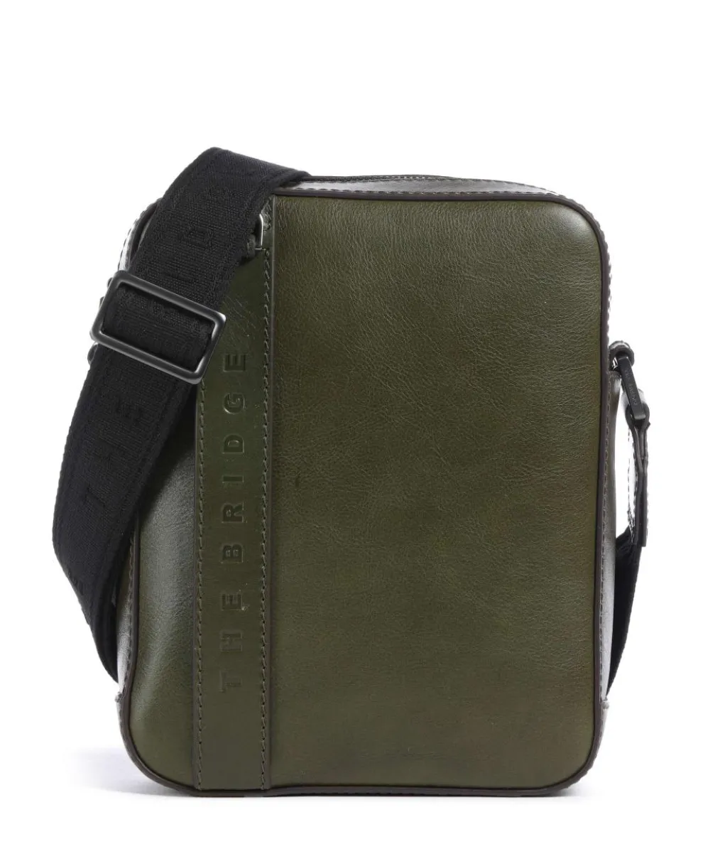 Giacomo Crossbody bag grained cow leather khaki