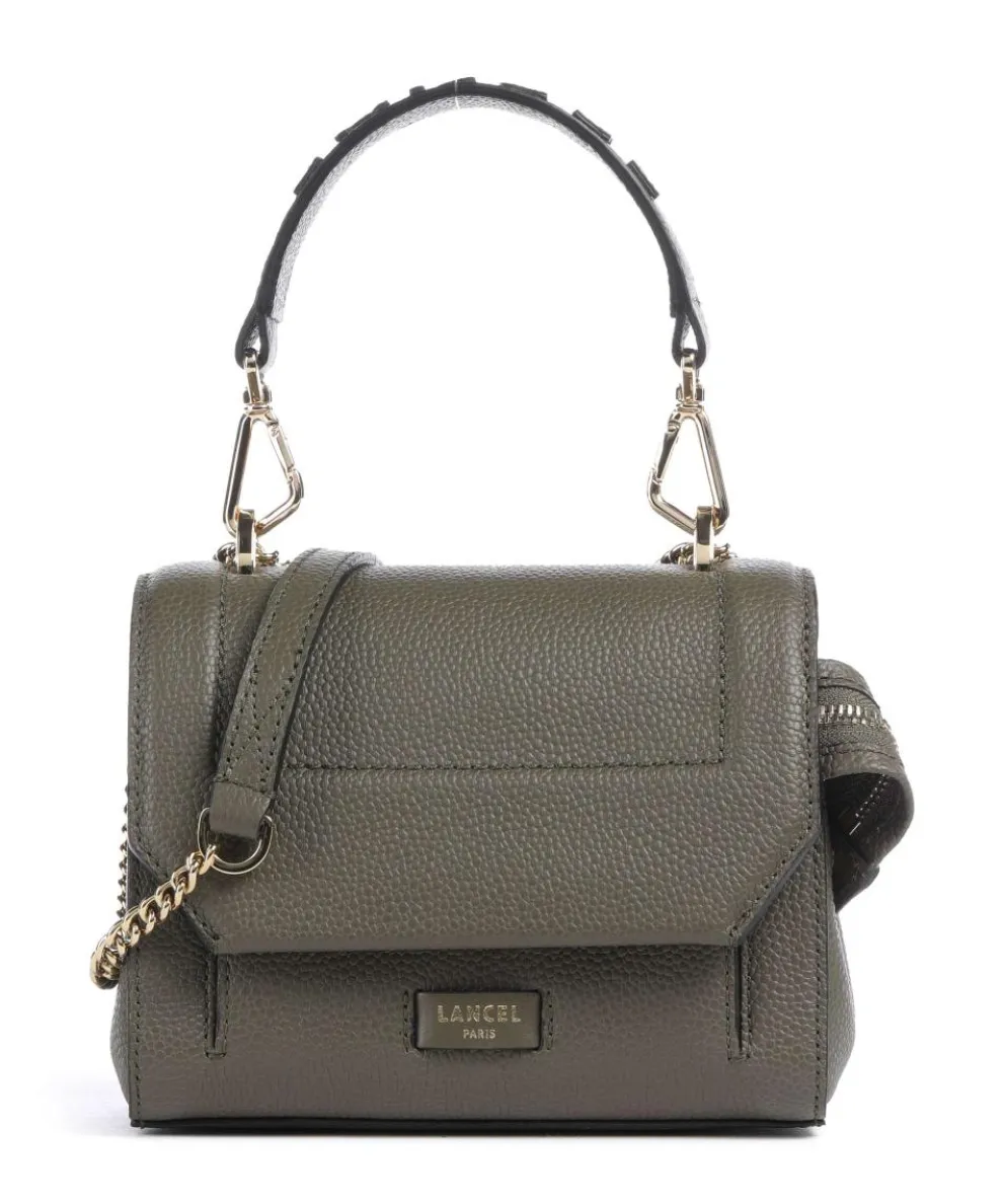 Ninon S Shoulder bag grained cow leather khaki