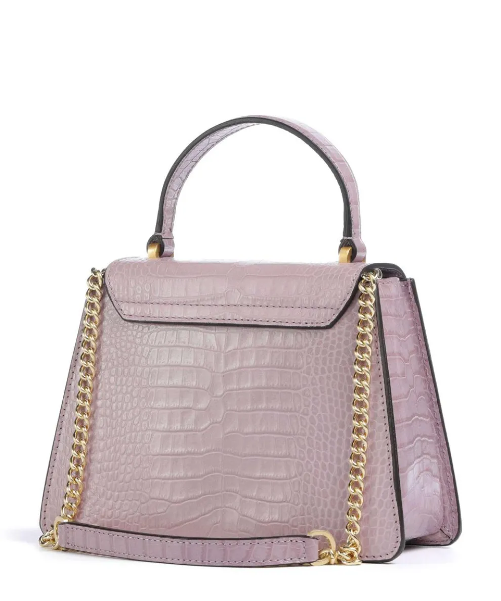 Ginevra Wow Crossbody bag embossed cow leather lavender