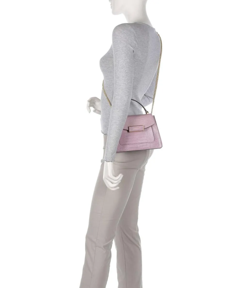 Ginevra Wow Crossbody bag embossed cow leather lavender