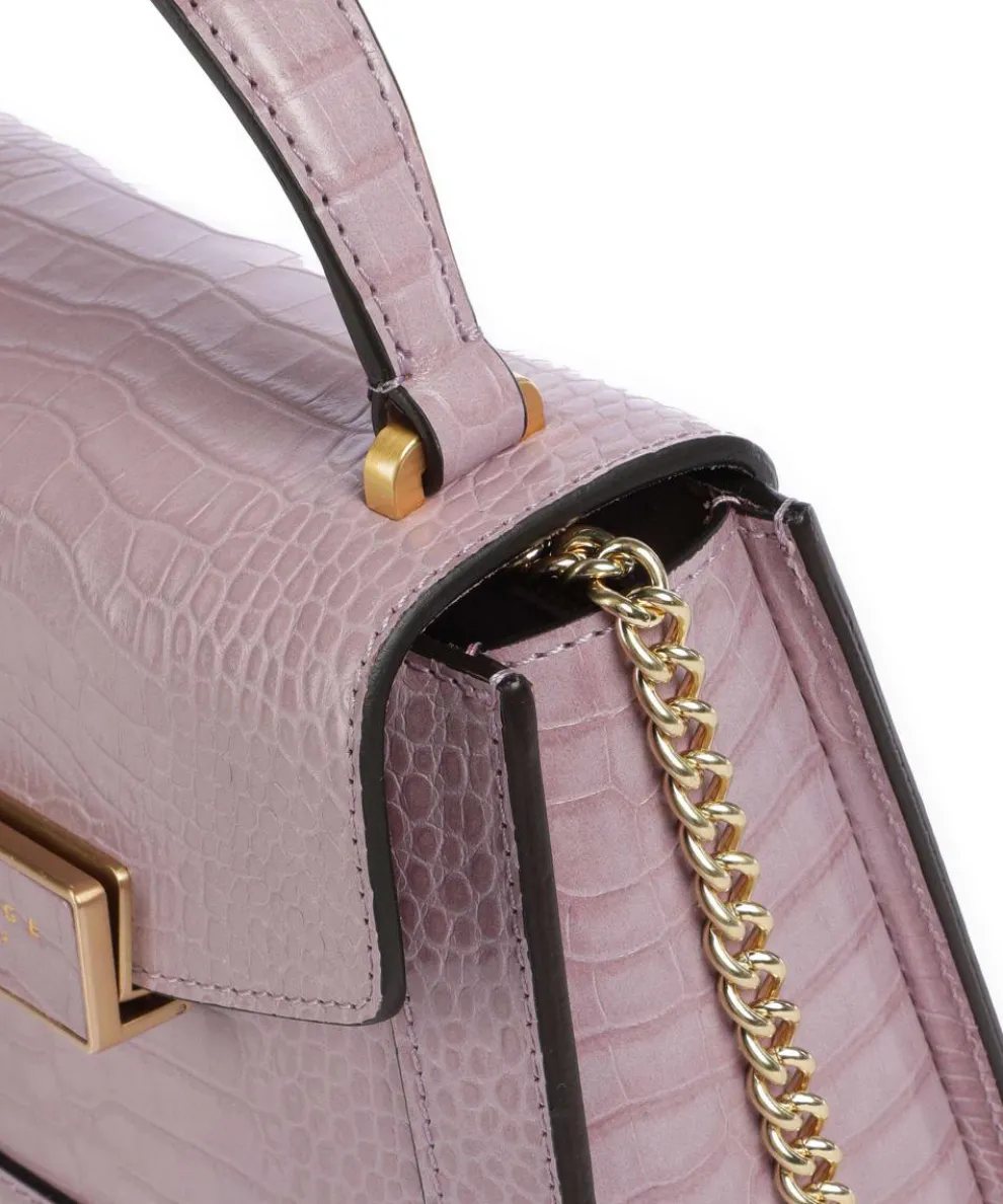 Ginevra Wow Crossbody bag embossed cow leather lavender