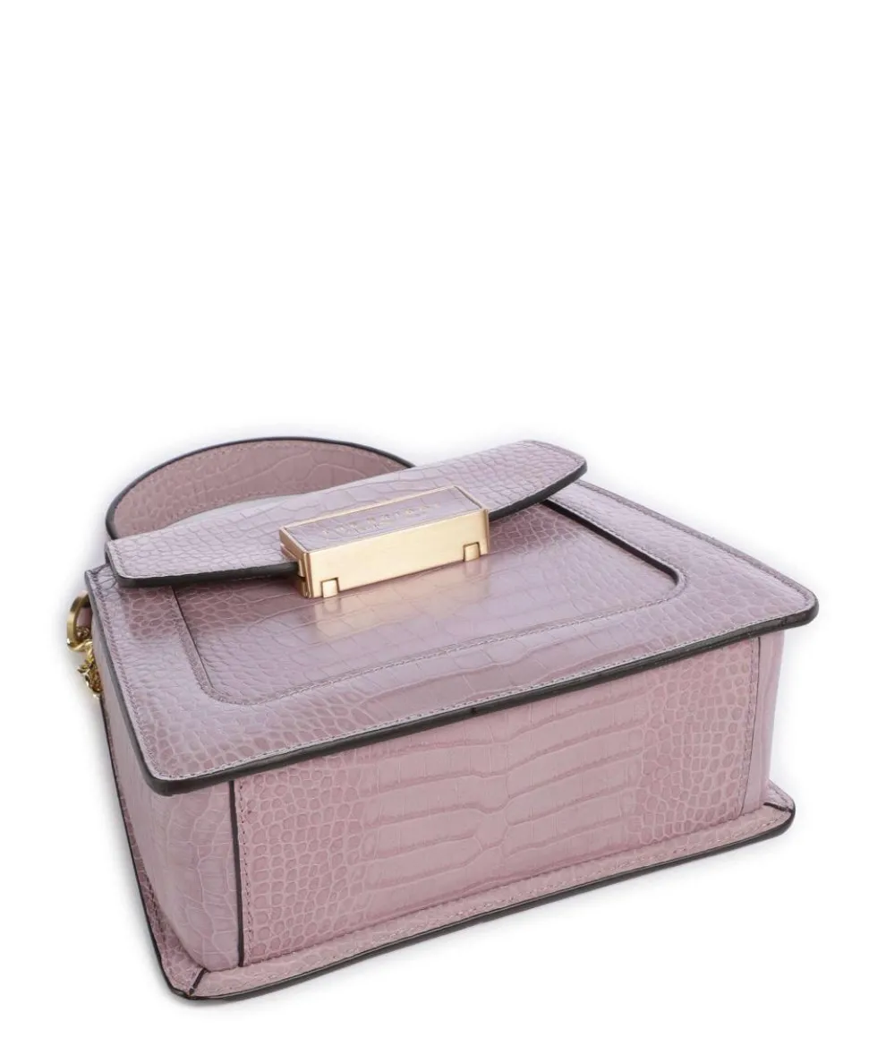 Ginevra Wow Crossbody bag embossed cow leather lavender