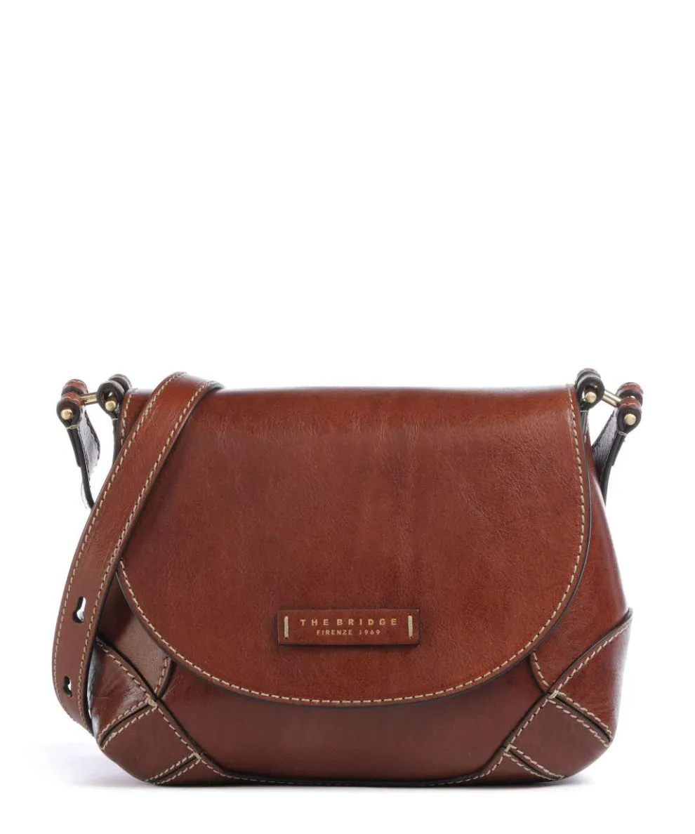 Giorgia Crossbody bag grained cow leather dark brown