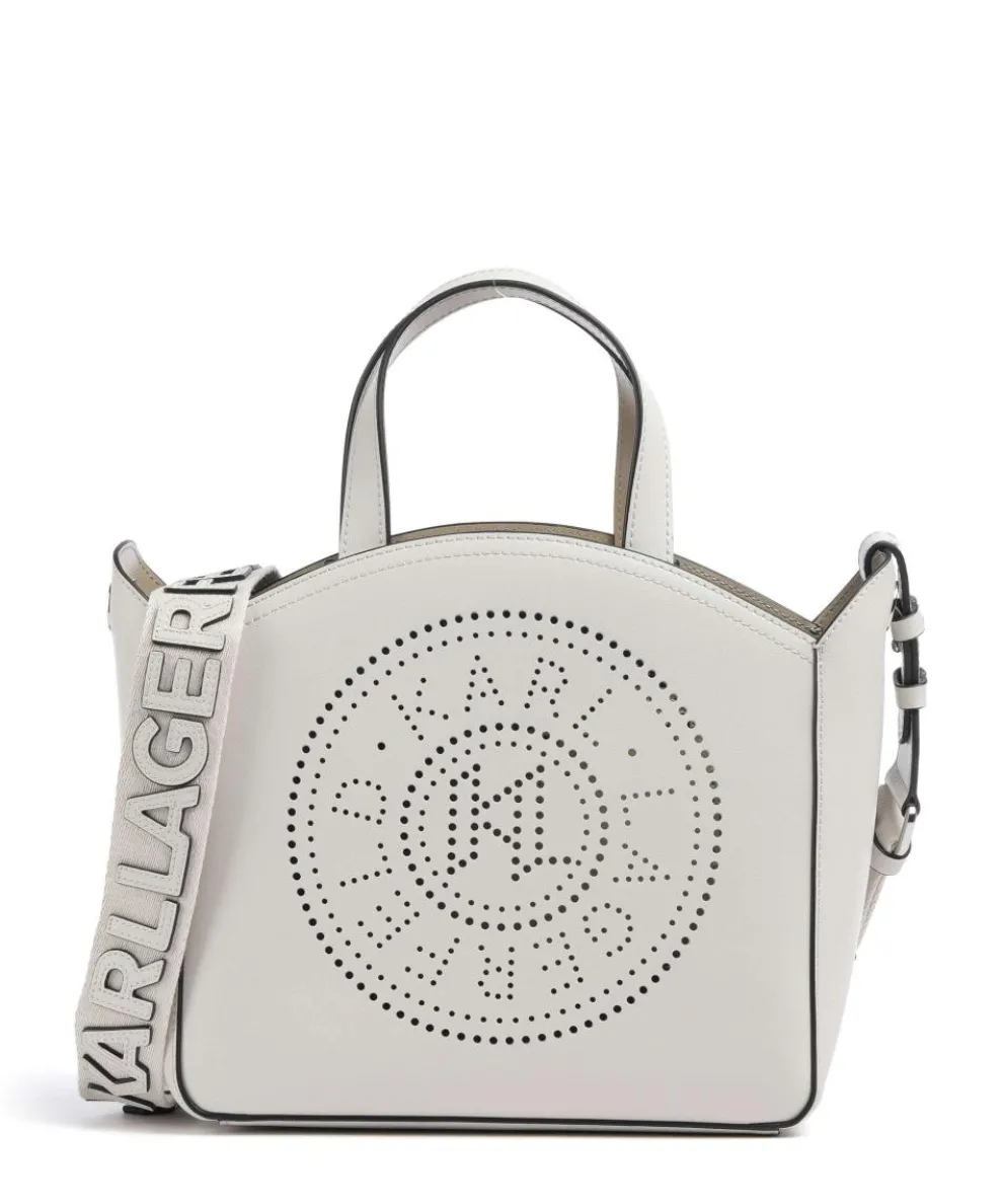 K/Circle Small Handbag fine grain cow leather ivory