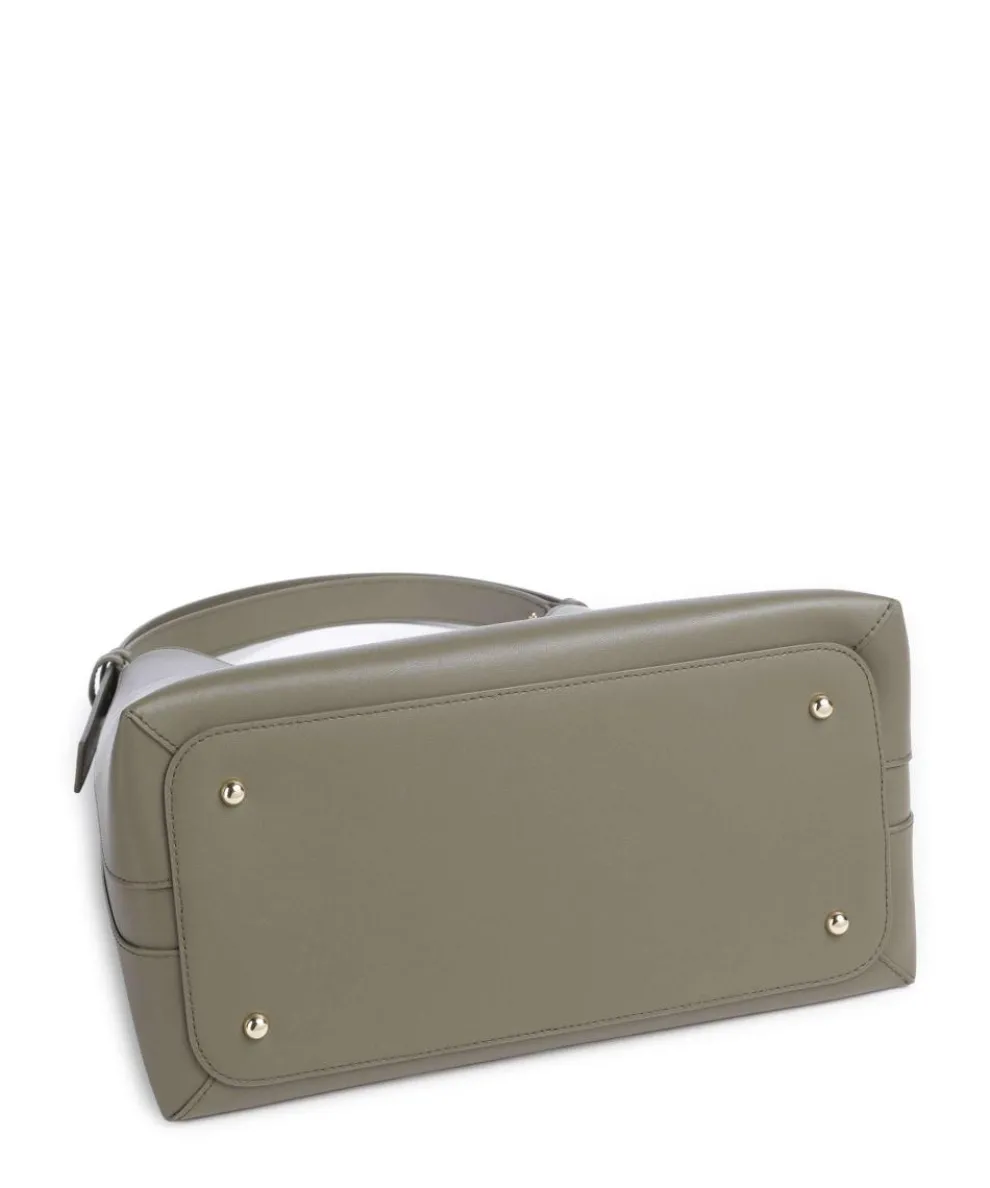 Goccia M Hobo bag softly grained calfskin olive-green