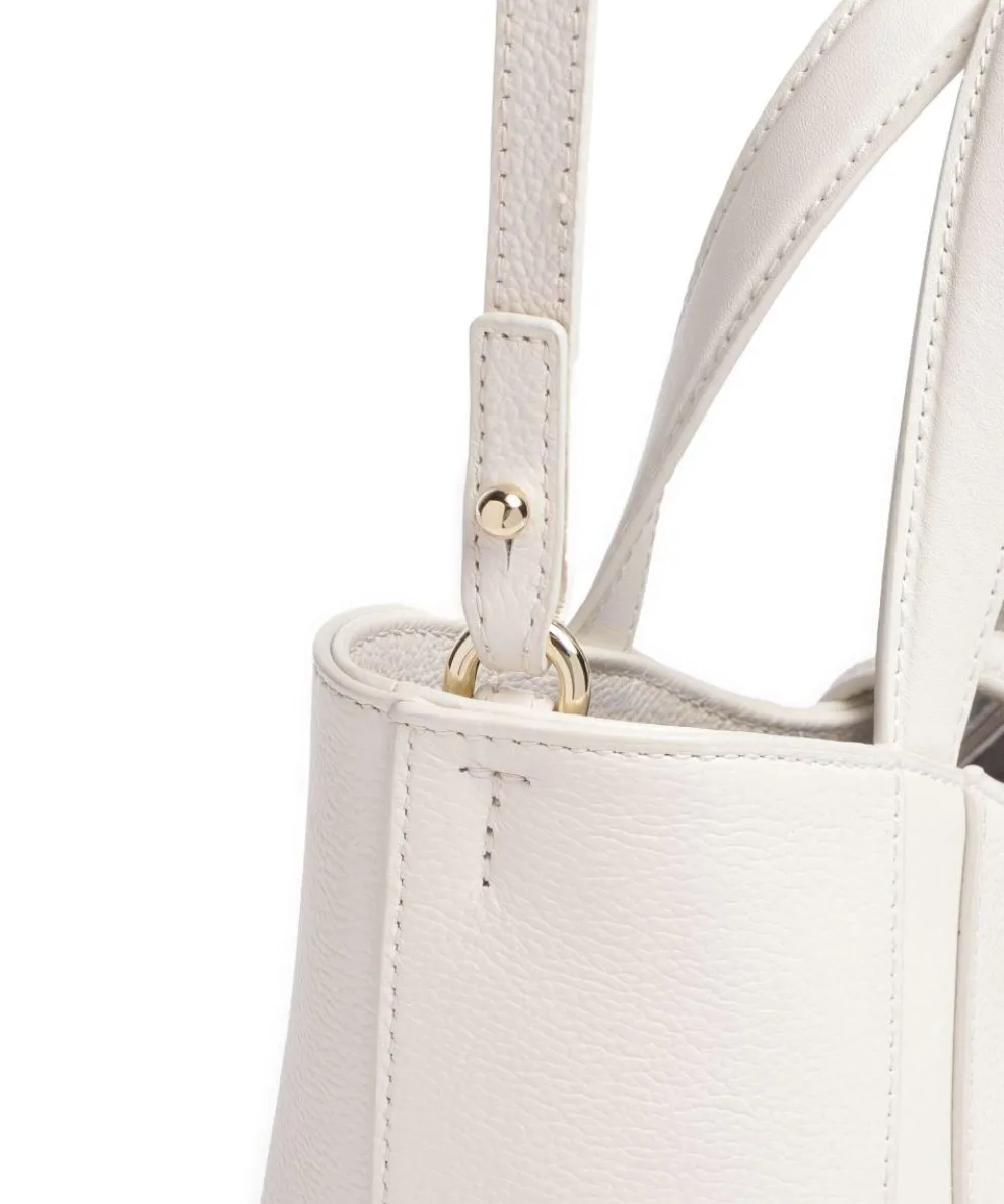 Goccia S Handbag grained leather cream