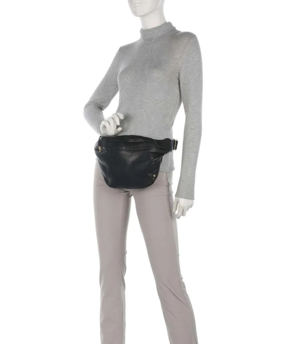 Golden Chic Fanny pack softly grained calfskin black