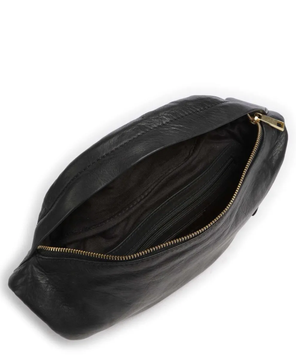 Golden Chic Fanny pack softly grained calfskin black