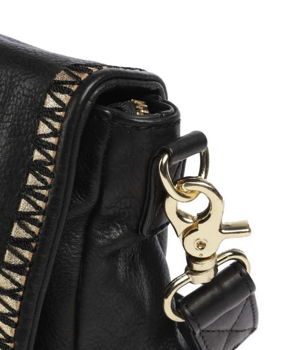 Golden Magic Crossbody bag grained leather black