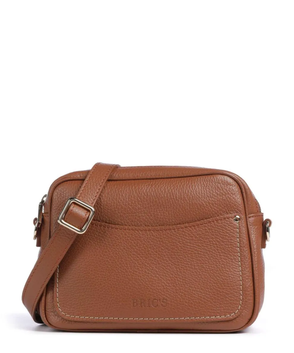 Gondola Magnolia Crossbody bag grained leather brown