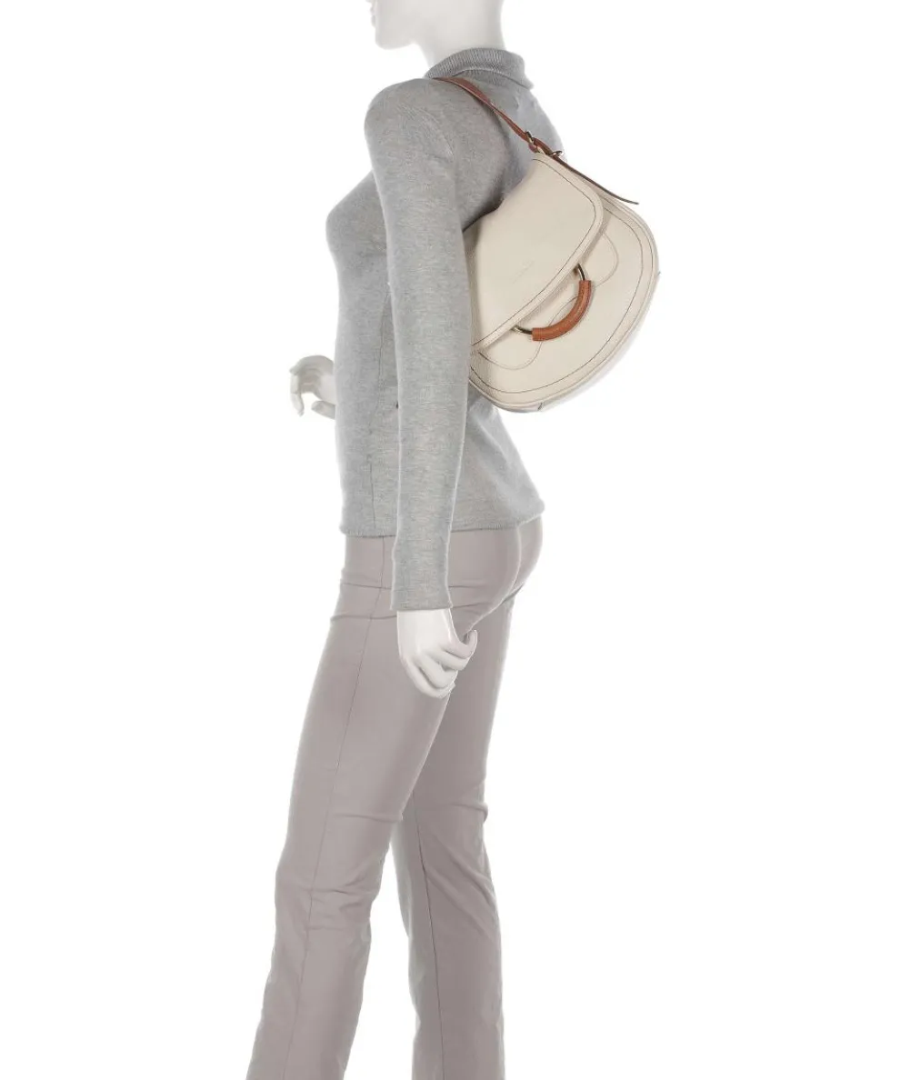 Gondola Stella medium Shoulder bag grained leather beige