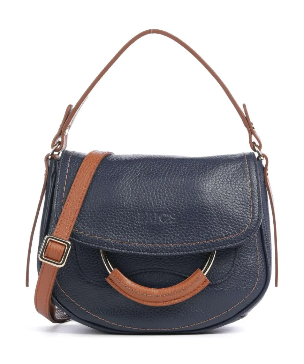 Gondola Stella mini Shoulder bag grained leather dark blue