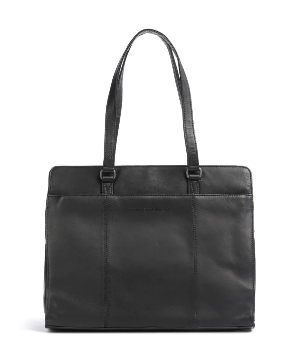 Cow Wax Pull Up Fidenza Tote bag 15″ pull-up cow leather black