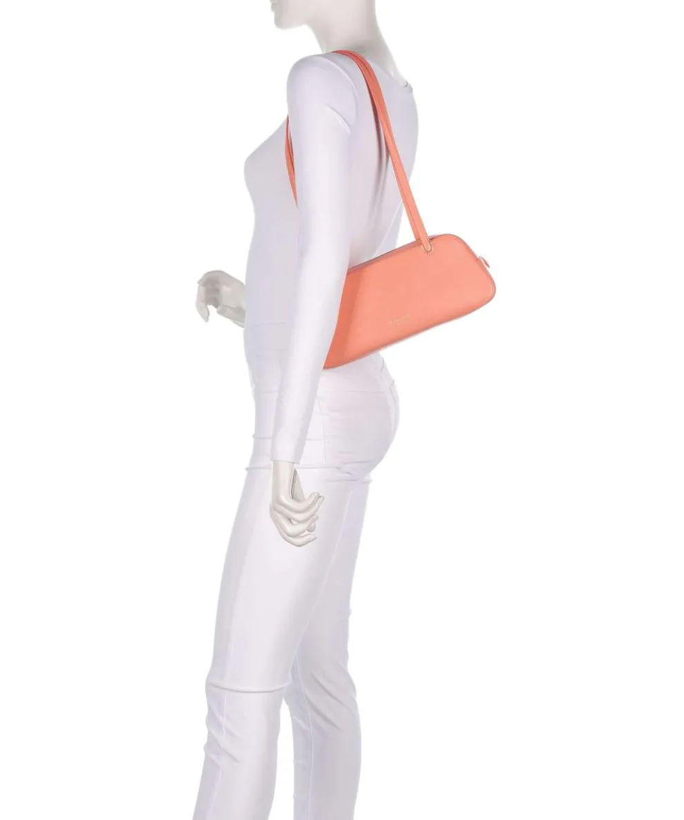 Grace Shoulder bag fine grain cow leather coral