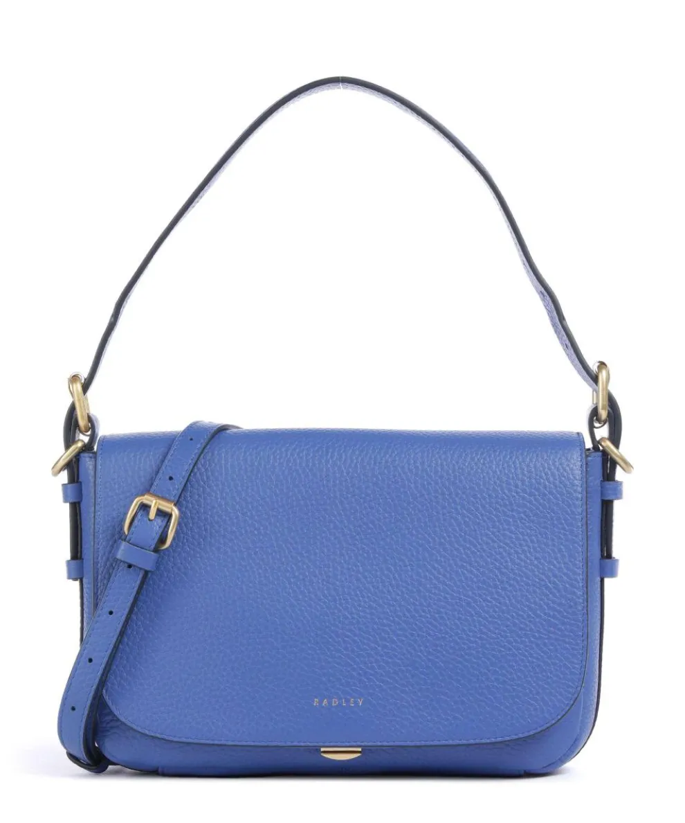 Graffton Street Shoulder bag grained cow leather blue