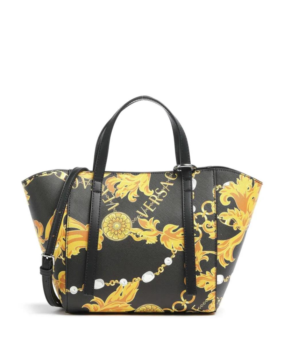 Graphic Handbag imitation leather black