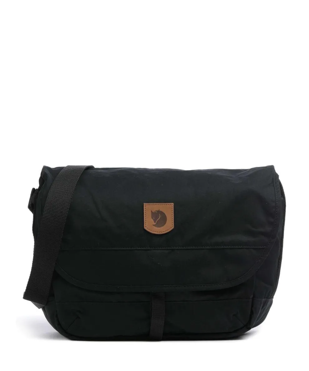 Greenland Messenger bag 15″ organic cotton, recycled polyester black