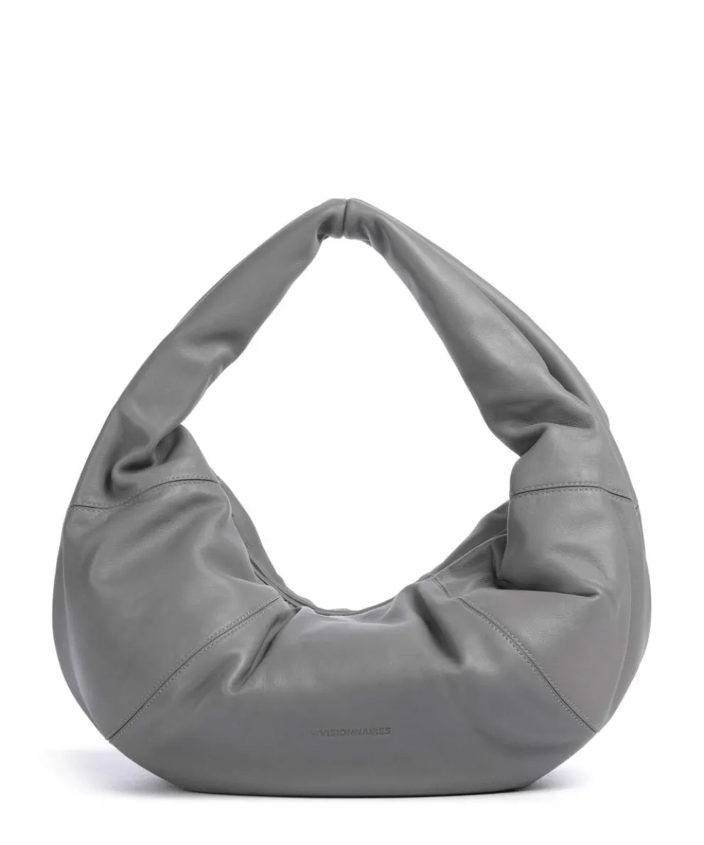 Greta Icon Silky Hobo bag lamb leather grey