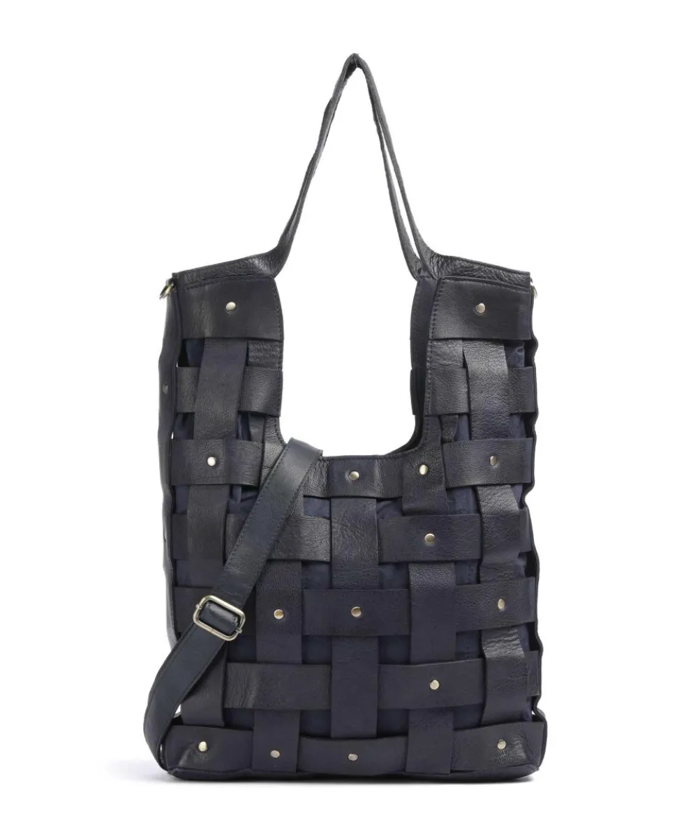 Griesgasse 4 Tote bag grained cow leather navy