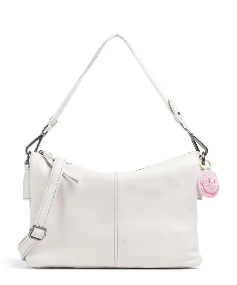 Take A Smile Shoulder bag sheepskin leather ivory