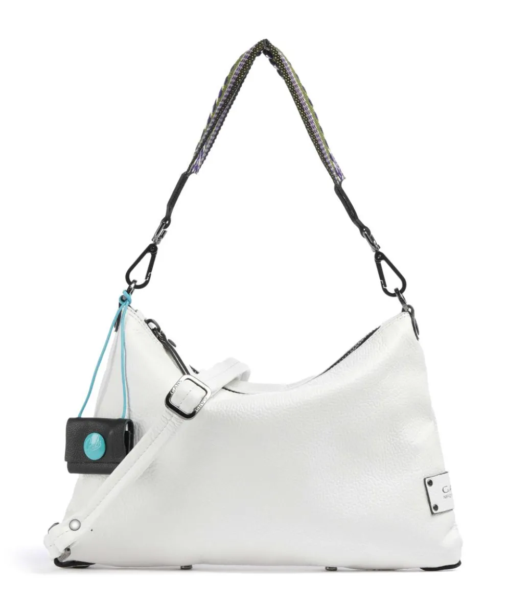 Guadalupe Filippa Hobo bag grained calfskin white