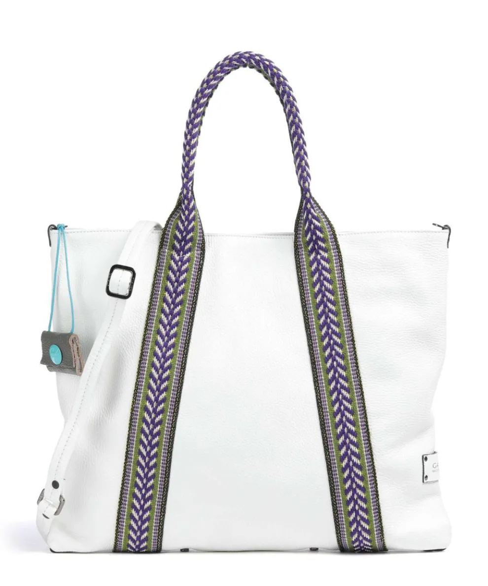 Guadalupe Lydia Tote bag grained calfskin white