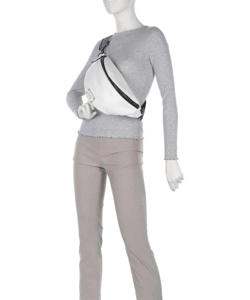 Guadalupe Orlanda Fanny pack grained calfskin white