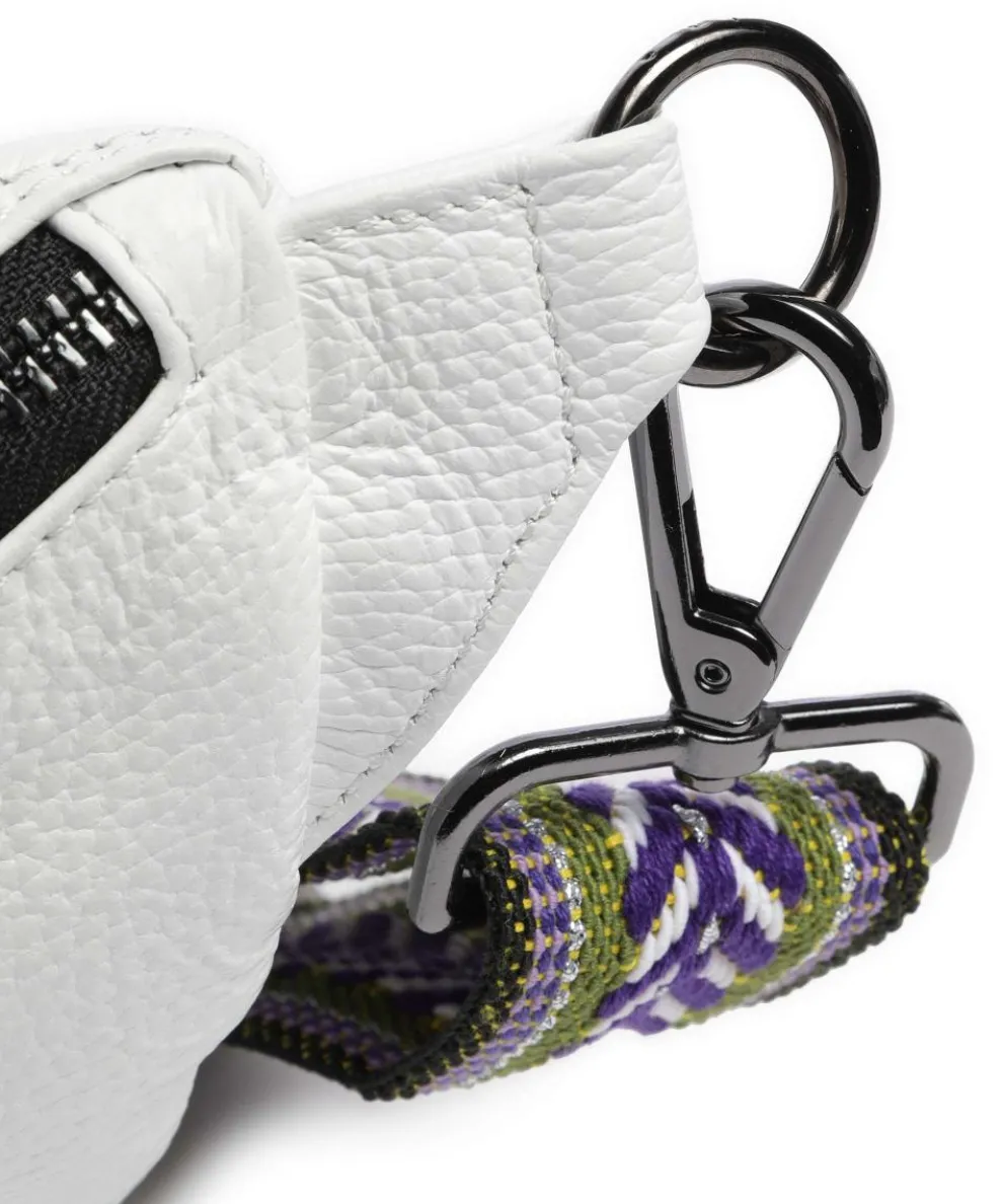 Guadalupe Orlanda Fanny pack grained calfskin white