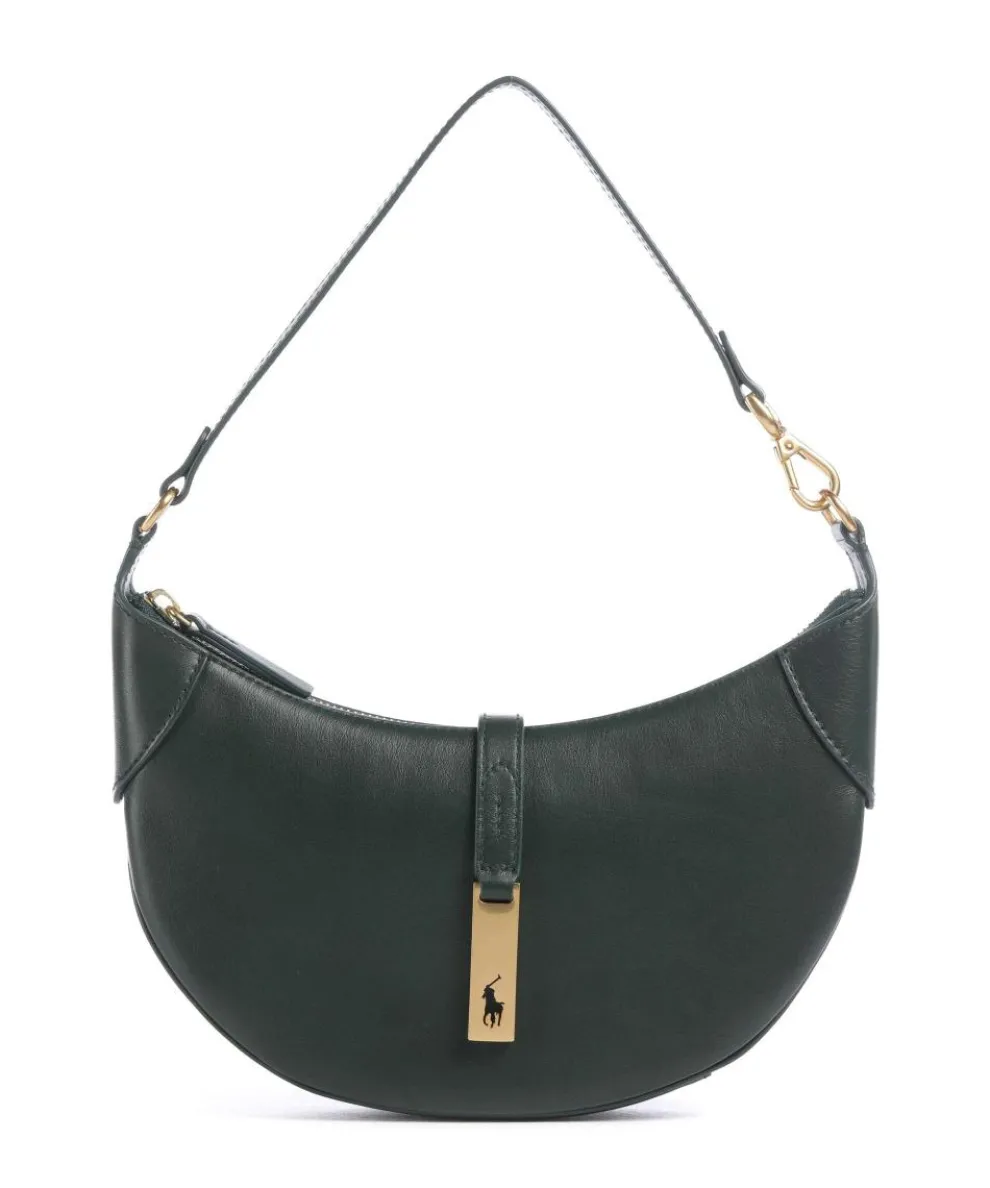ID Collection Small Shoulder bag fine grain cow leather dark green