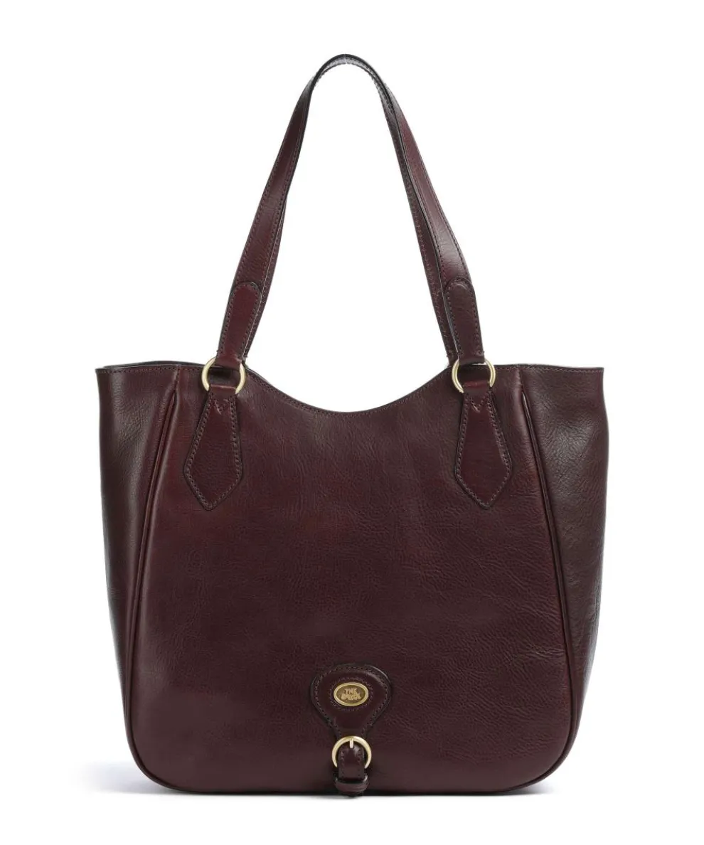 Isadora Tote bag grained cow leather wine