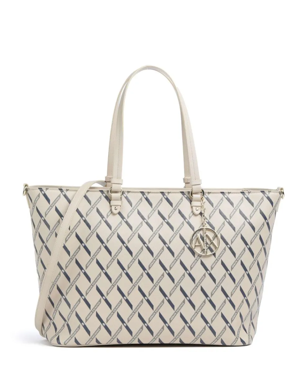 Gynger Logo M Tote bag imitation leather sand