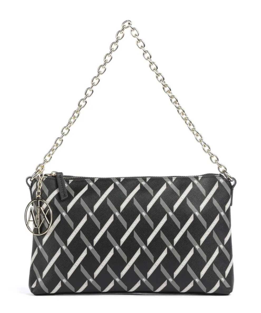Gynger Logo Shoulder bag imitation leather black