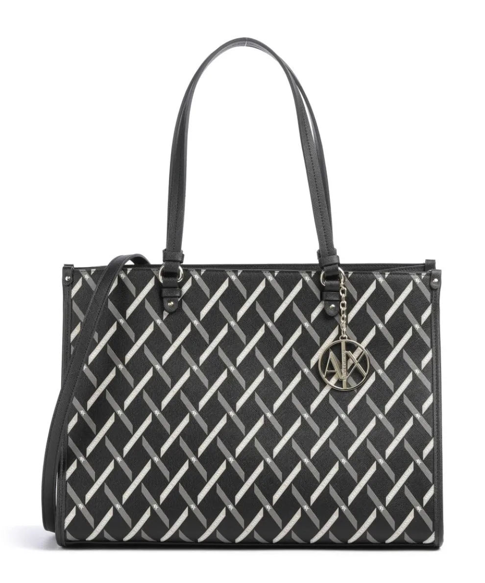 Gynger Logo Tote bag imitation leather black