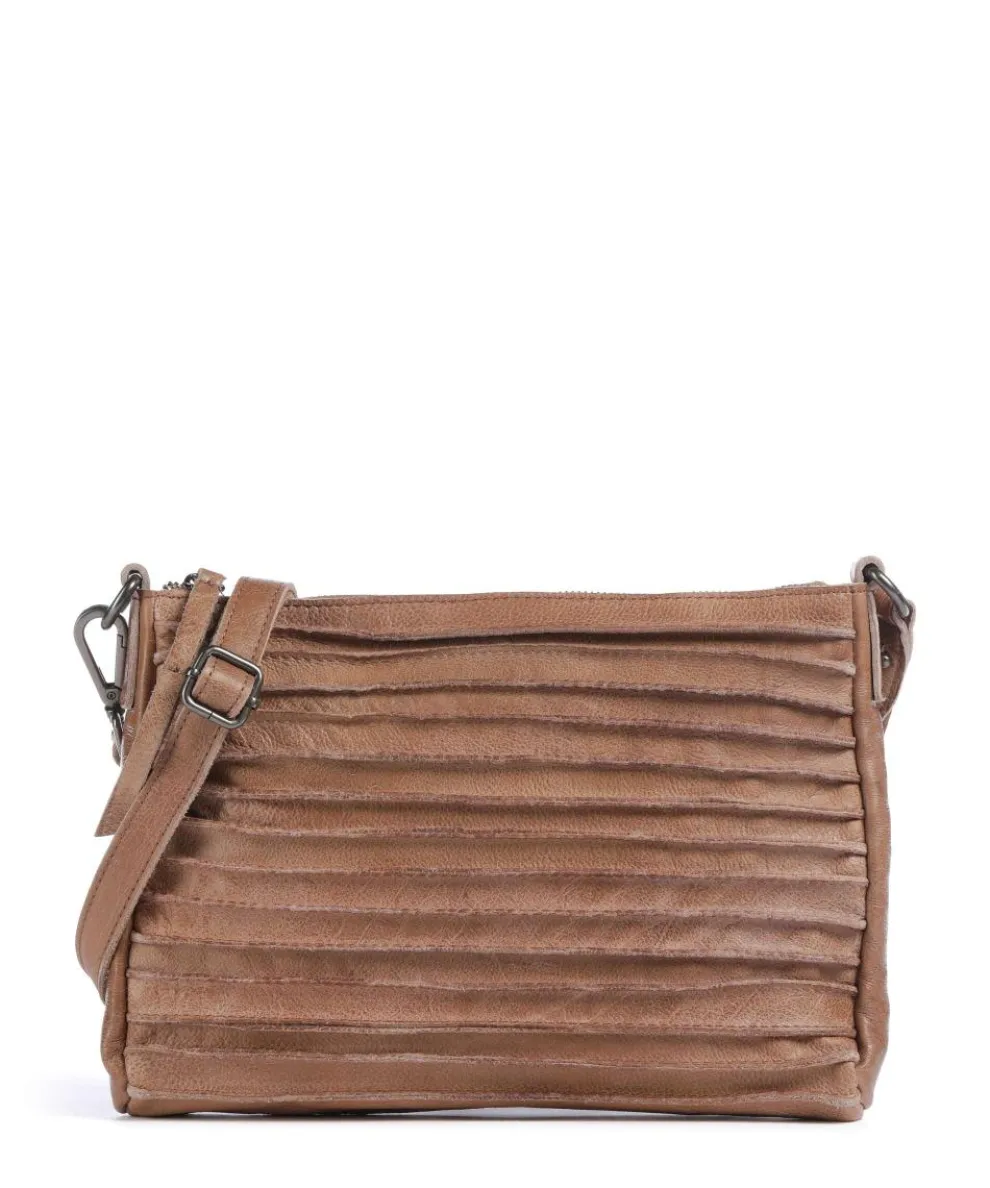 Bestseller Riffel Hobo bag grained leather caramel