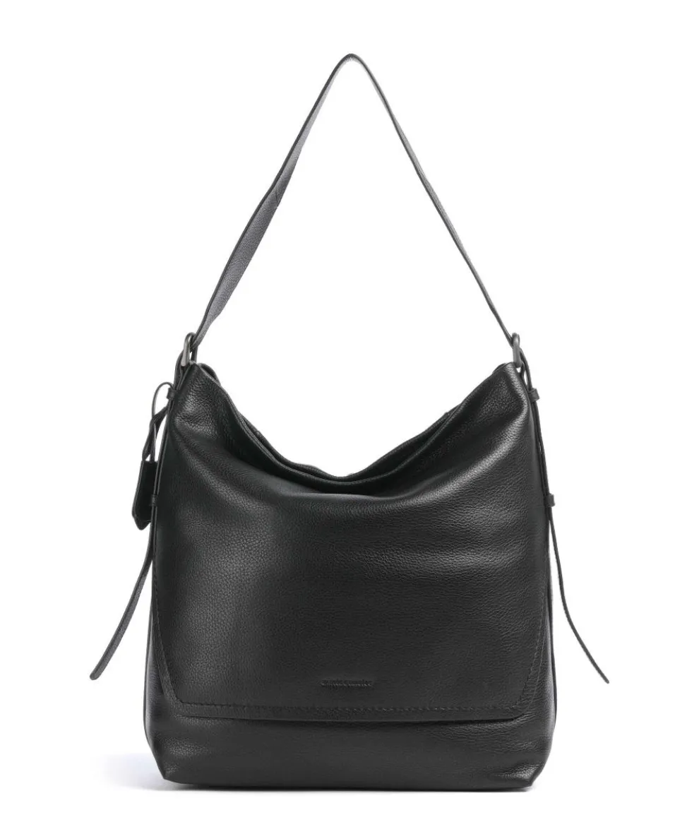 Philocalists Ally Hobo bag grained cow leather black