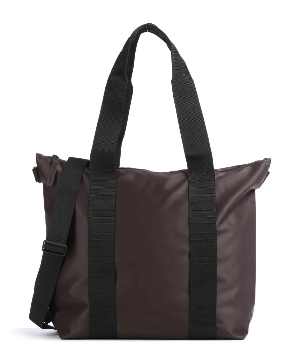 Mini Tote bag polyester, polyurethane dark red