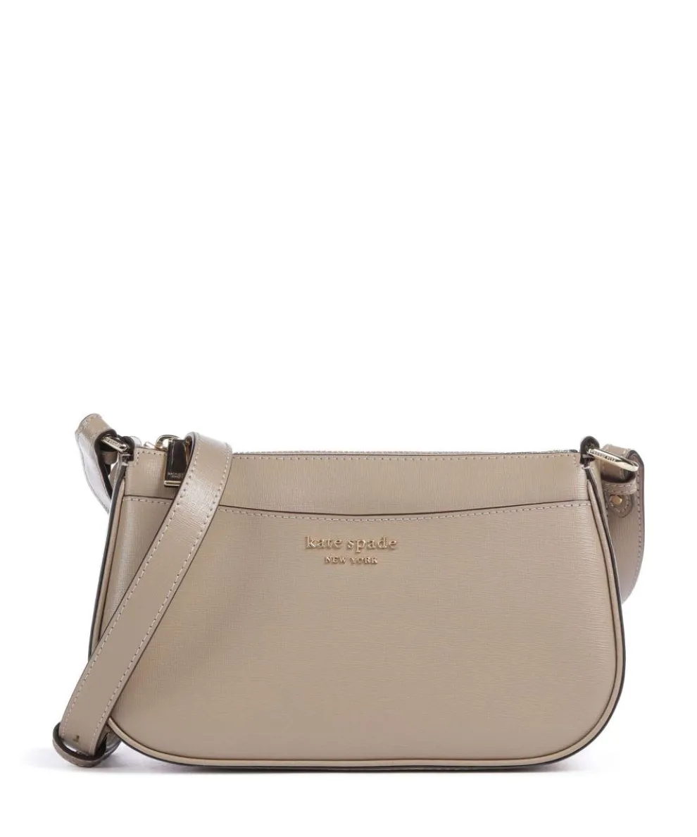 Bleecker Crossbody bag saffiano cow leather taupe
