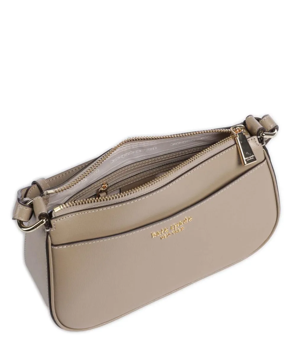 Bleecker Crossbody bag saffiano cow leather taupe