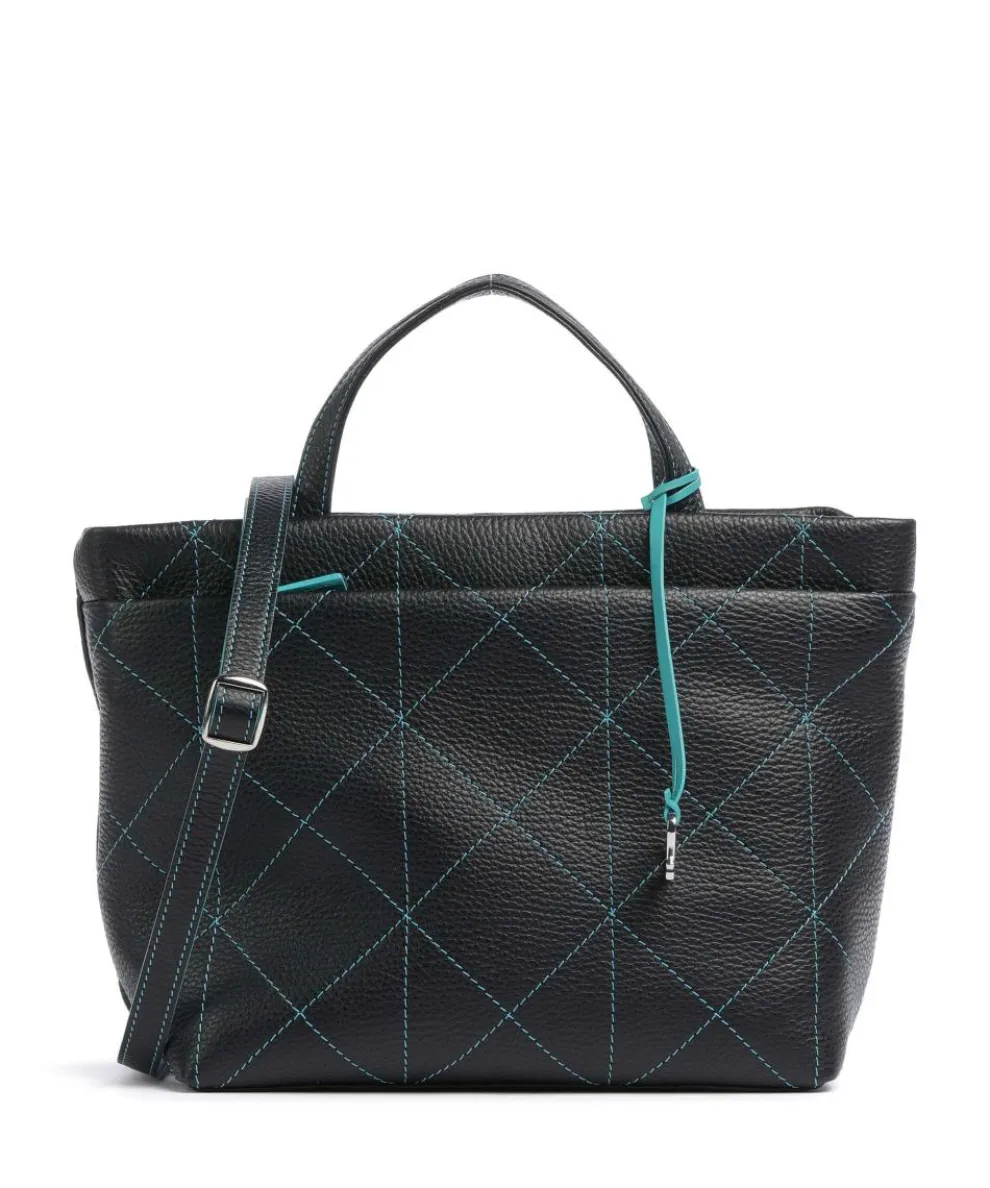 Pienza Handbag grained leather black